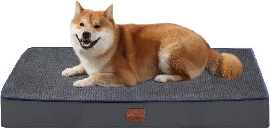 Bedfolks Memory Foam Orthopedic Dog Bed for Extra Large Dogs