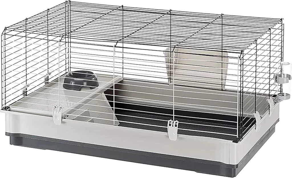 Ferplast Krolik Green Rabbit Cage Deluxe  Rabbit Cage Includes All Accessories & Measures 39.4L x 23.6W x 19.7H & Includes All Accessories  1-Year Manufacturer's Warranty