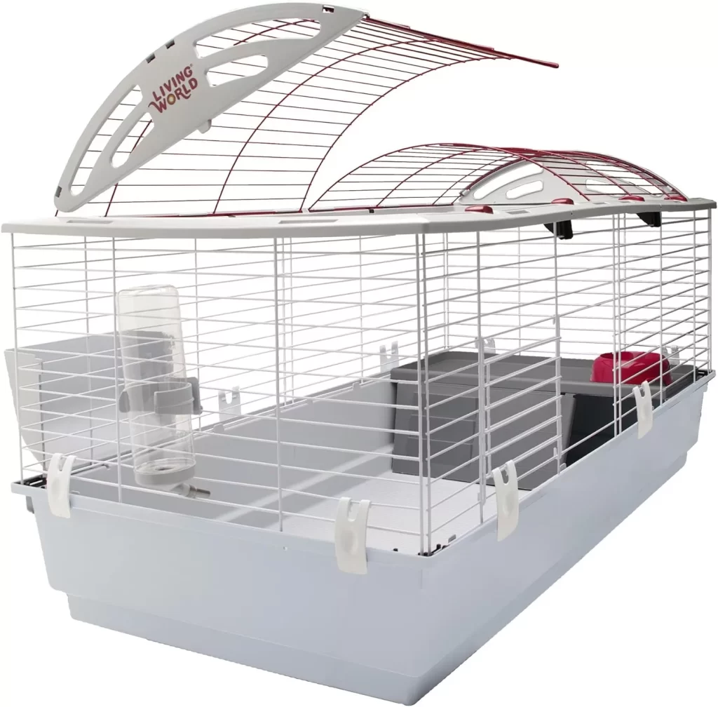 Living World Deluxe Habitat, Rabbit, Guinea Pig and Small Animal Cage, White, X-Large