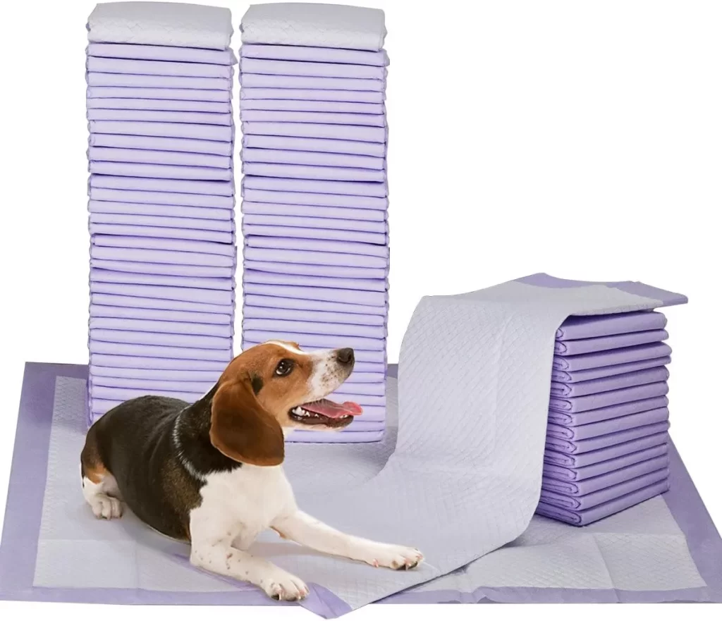 Petphabet 100 Pack Dog Pee Pads 23 by 24 Inches,Lavender Scented Dog Training Pads with Attractant