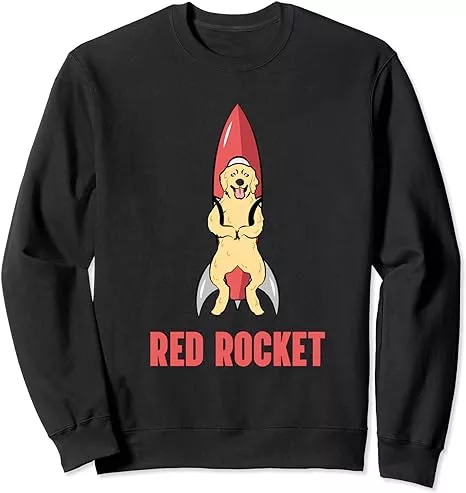 Red Rocket Dog Funny Dank Meme Memes Sweatshirt